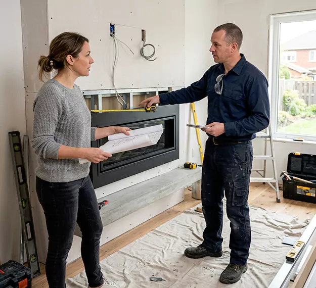 Why South Gate Homeowners Choose Our Floating Fireplace Installation Team?