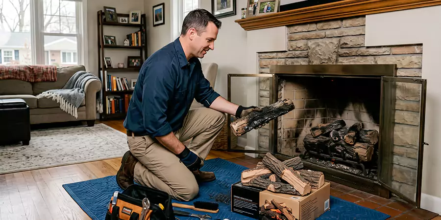 Replacing Gas Fireplace Logs South Gate