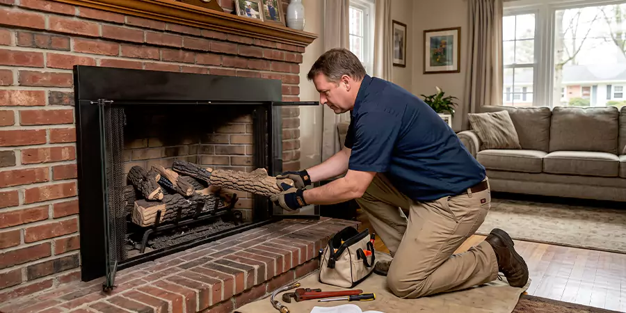 Propane Fireplace Logs Installation South Gate